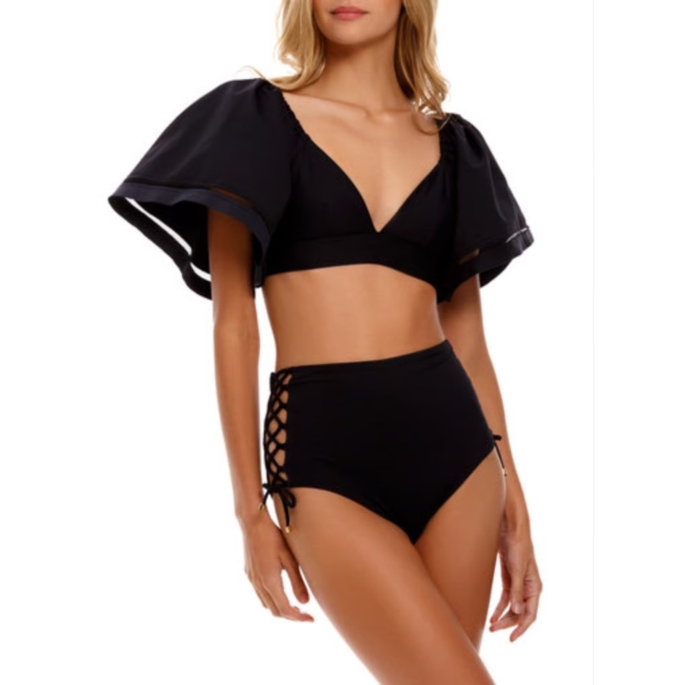 Agua Bendita Black Swimwear Top - Picture 2 of 9